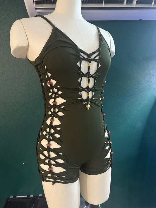 RTS - M/L Romper & Socks Set