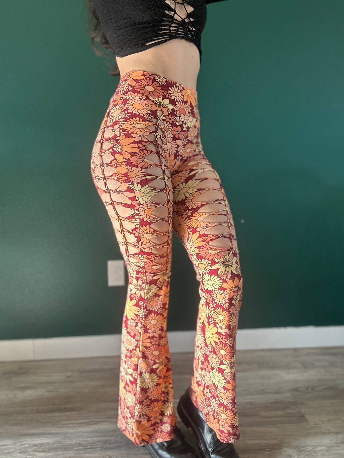 RTS - M Floral Leggings