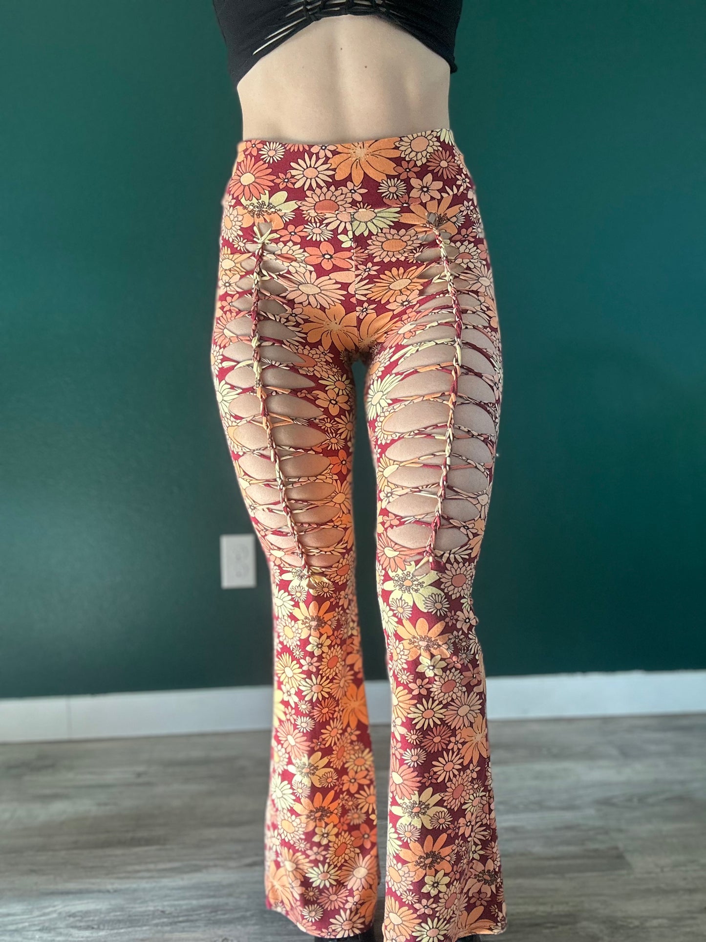 RTS - M Floral Leggings